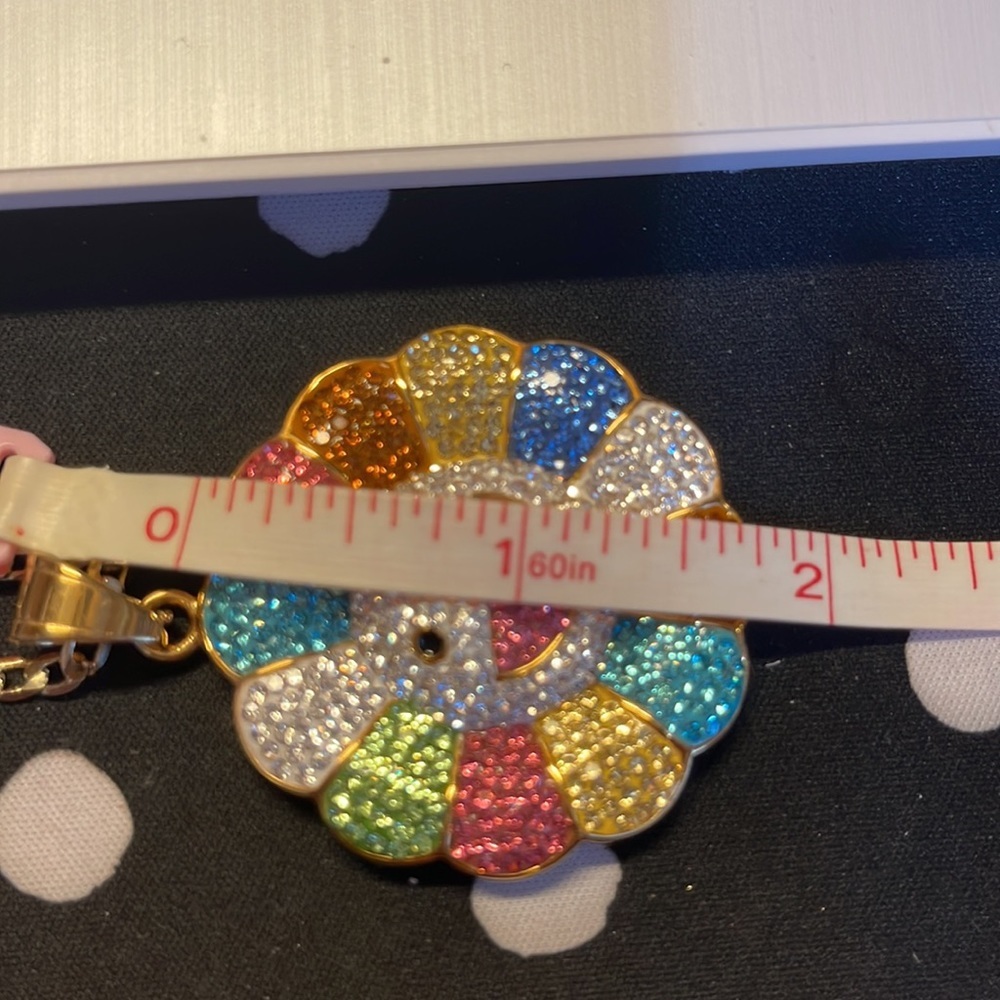 Colorful Happy Shiny Sun Chain with Pendant 14K Gold Plated - Picture 4 of 12